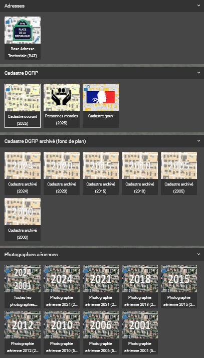 vMap2 (cartes disponibles)